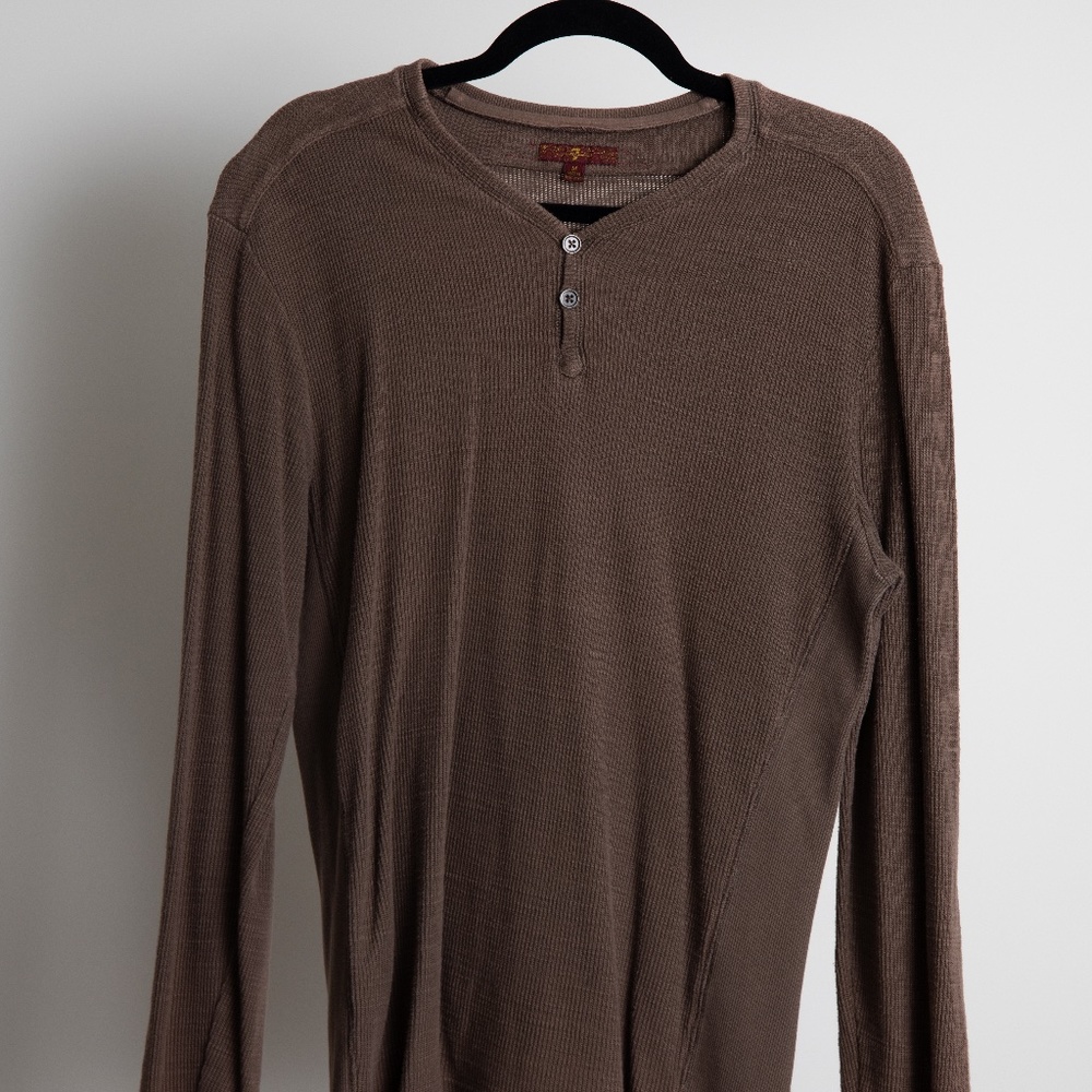 7 For All Mankind Long Sleeve Henley